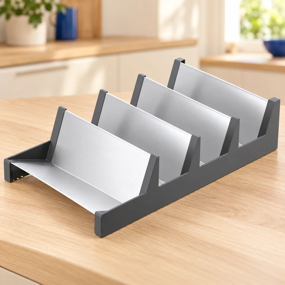 Blum AMBIA-LINE — range-épices — Illustration du rangement vide ; vaisselle, bocaux et accessoires de démonstration non fournis.